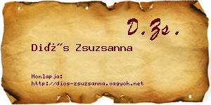 Diós Zsuzsanna névjegykártya