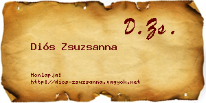 Diós Zsuzsanna névjegykártya