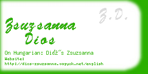 zsuzsanna dios business card